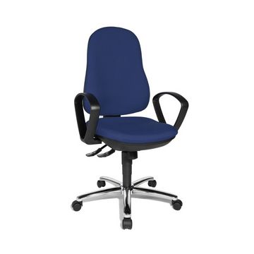Topstar Fauteuil de bureau "Synchro Steel", bleu roy