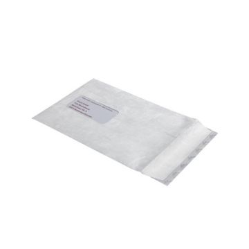 Tyvek Pochettes d'expédition C5, avec fenêtre, 55 g/m2,blanc