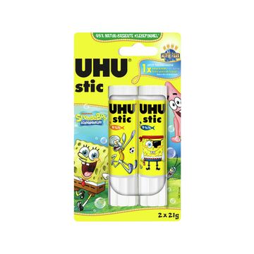UHU Bâton de colle stic Bob l'éponge, 2 x 21 g, blister