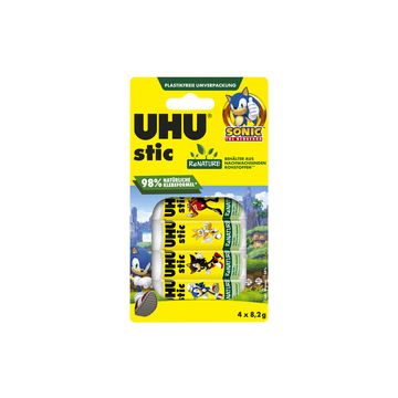 UHU Bâton de colle stic ReNATURE SONIC, 4x 8,2 g, blister