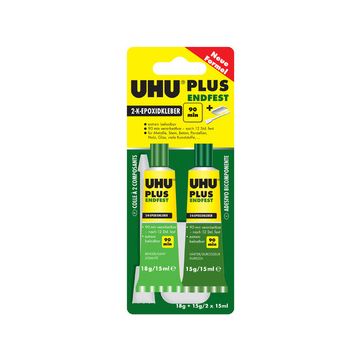 UHU Colle à 2 composants plus endfest, 33 g dans un tube