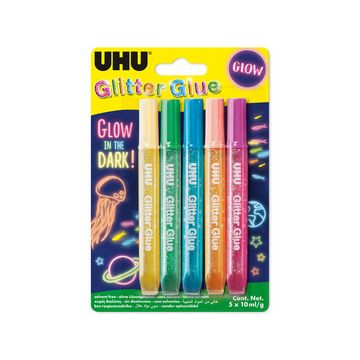 UHU Colle à paillettes Glitter Glue "GLOW IN THE DARK"
