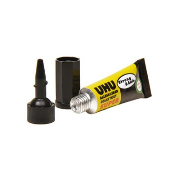 UHU Colle tout SUPER Strong & SAFE MINIS, 3 tubes de 1 g