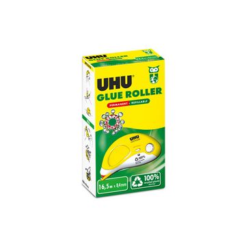 UHU Roller de colle GLUE Roller, permanent, 8,4 mm x 16,5 mm