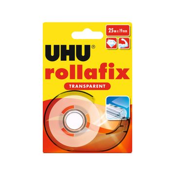 UHU Ruban adhésif rollafix avec dévidoir, transparent