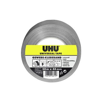UHU Ruban adhésif toilé universel, 48 mm x 50 m, gris