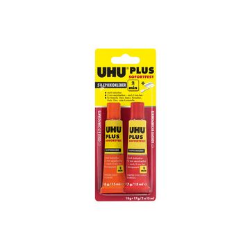 UHU colle a 2 composants PLUS SOFORTFEST, tube de 35 g,
