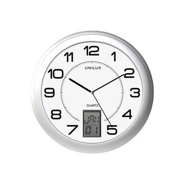 UNiLUX Horloge murale à quartz "INSTINCT", argent