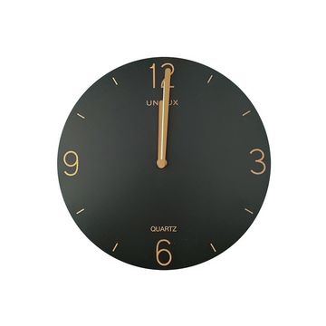 UNiLUX Horloge murale à quartz SAVANA, diamètre 300 mm, noir