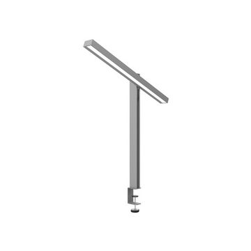 UNiLUX Lampe de bureau à LED ZENITH, pince, gris métallisé