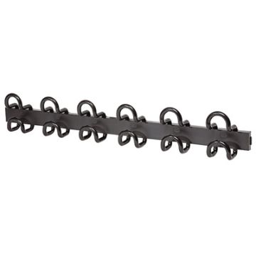 UNiLUX Patère "FIL346", 6 crochets, noir