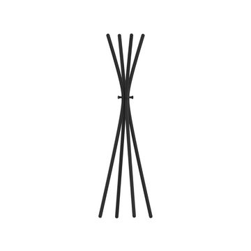 UNiLUX Portemanteau TOTEM, hauteur: 1.750 mm, noir