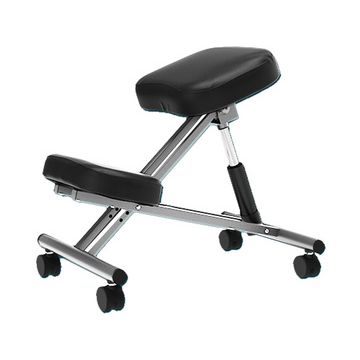 UNiLUX Tabouret ergonomique assis-genoux ERGO LEG, noir