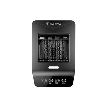 VARTA Chargeur LCD Ultra Fast Charger+, avec 4x piles Mignon