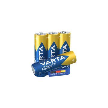 VARTA Pile alcaline "LONGLIFE POWER", Mignon AA, pack de 10