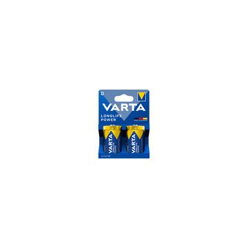 VARTA Pile alcaline Longlife Power, Mono (D), par 2