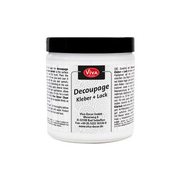 ViVA DECOR Découpage Colle + Vernis, transparent, 250 ml