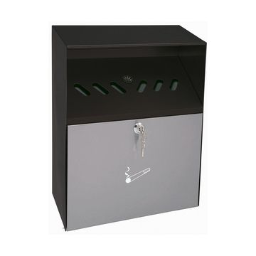 WEDO Cendrier mural avec toit de protection, en tôle d'acier