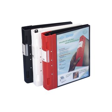 WEDO Classeur de présentation, 56 mm, noir/rouge, A4