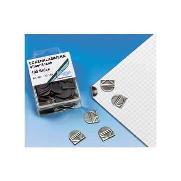 WEDO Coins de lettre, en métal brillant