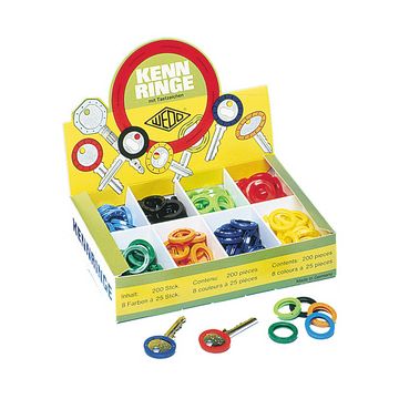 WEDO Couvre-têtes pour clé, présentoir 200 pièces, assorti