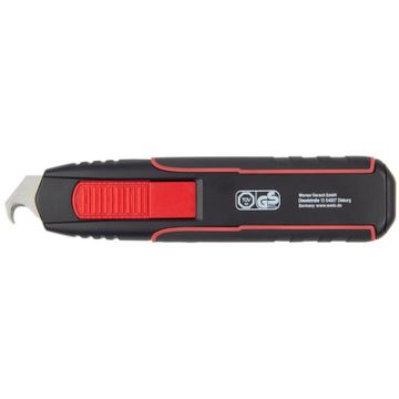 WEDO Cutter de sécurité Double Side, noir/rouge