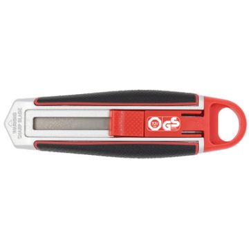 WEDO Cutter de sécurité Long Blade, lame: 18 mm, rouge/noir