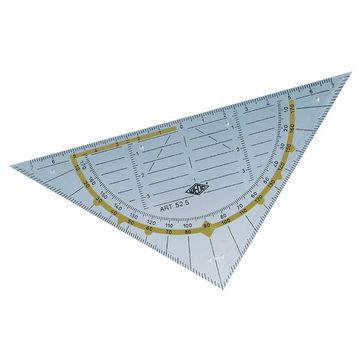 WEDO Equerre géométrique standard, hypoténuse 160 mm