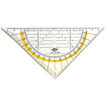 WEDO Equerre géométrique, flexible, hypoténuse 160 mm