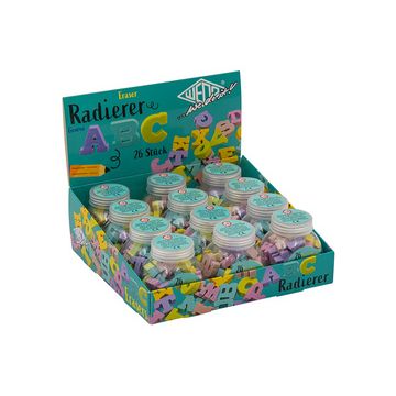 WEDO Kunststoff-Radierer ABC, 12er Display x12