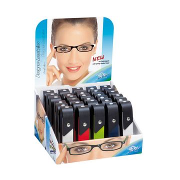 WEDO Lunettes de lecture avec branches à ressort, présentoir