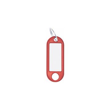 WEDO Porte-clés avec anneau, diamètre: 18 mm, rouge