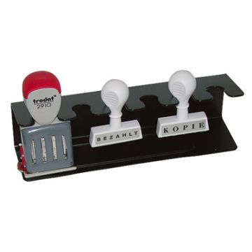 WEDO Porte-timbres, pour 4 timbres, droit, noir