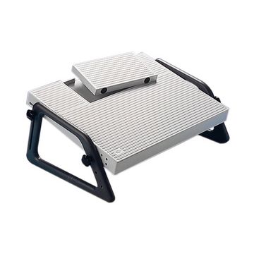WEDO Repose-pieds Relax, ajustable en hauteur, gris clair