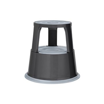 WEDO Tabouret marchepied, en métal, RAL 7012, gris