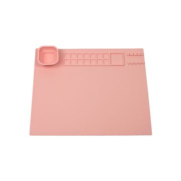 WEDO Tapis de peinture en silicone, rose