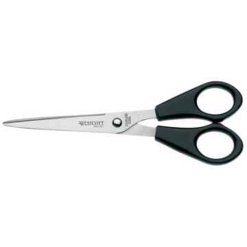 WESTCOTT Ciseaux de bureau, longueur: 155 mm, noir