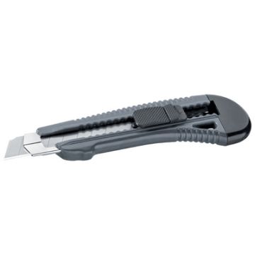 WESTEX Cutter, plastique, lame: 18 mm, gris