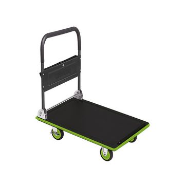 Wonday Chariot à plate-forme en acier, charge: 150 kg, noir/