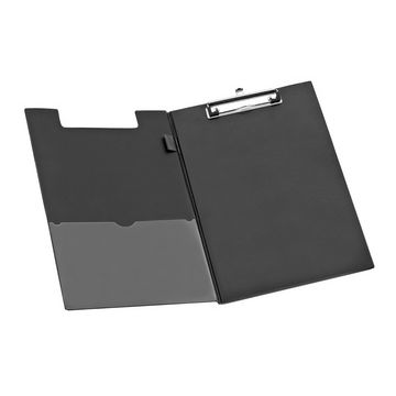 Wonday Porte-bloc à pince, A4, revêtement PVC, noir