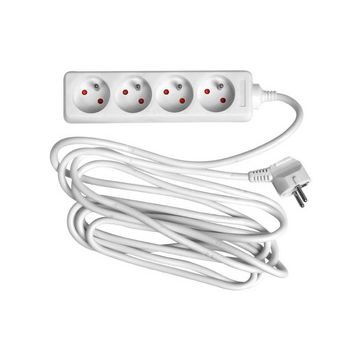 Wonday Prolongateur multiprise, 4 prises, blanc