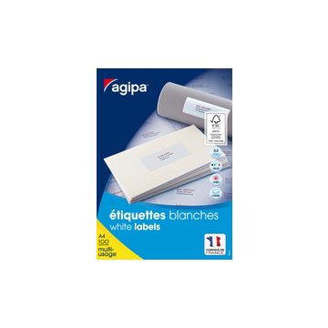 agipa Etiquette universelle, 105 x 74 mm, Pose Express