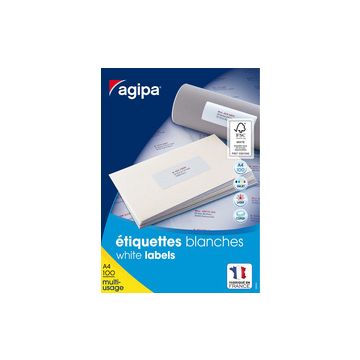 agipa Etiquette universelle, 199,6 x 289,1 mm, blanc