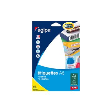 agipa Etiquette universelle, 210 x 148 mm, blanc