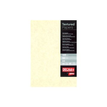 agipa Papier structuré, A4, 165 g/m2, parchemin champagne