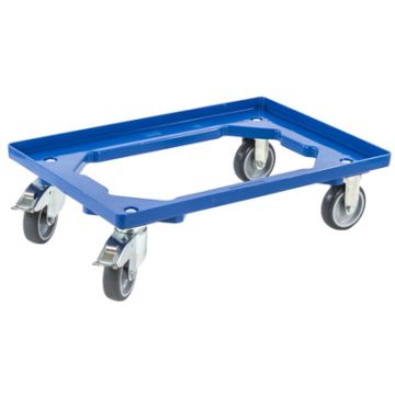 allit Chariot de transport ProfiPlus EuroRoll OB 600, bleu x2