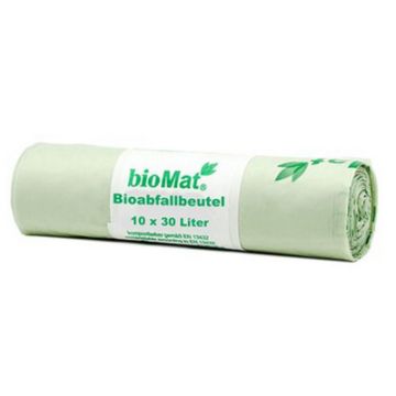 bioMAT Sac compostable, 30 litres, vert