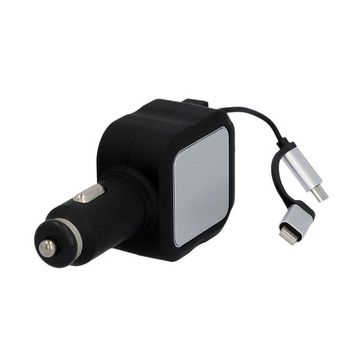 cartrend Multi chargeur de voiture USB, double, noir