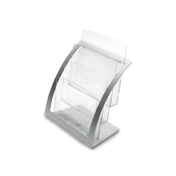 deflecto Porte-brochures Contemporary, A4, argent
