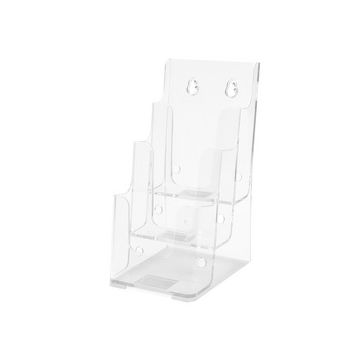 deflecto Porte-brochures, 1/3 A4 portrait, 4 compartiments